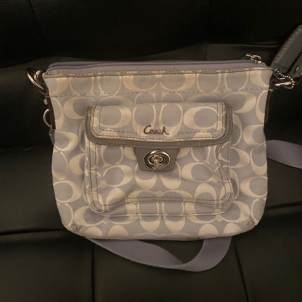 Blue Coach Purse Crossbody